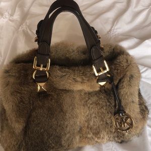 Michael Kors authentic rabbit fur purse